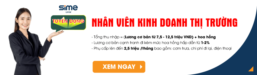 Sime Tuyển dụng nhân viên kinh doanh thị trường